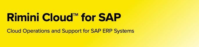 Rimini Cloud for SAP: Cloud Operations and Support for SAP ERP Systems